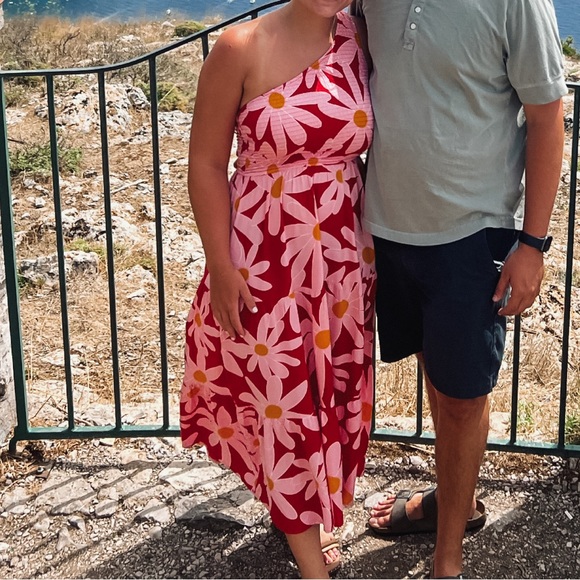 Flower one shoulder midi dress - Picture 1 of 1